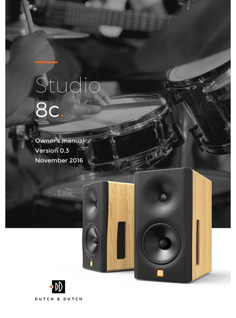 DUTCH Studio 8c owner's manual