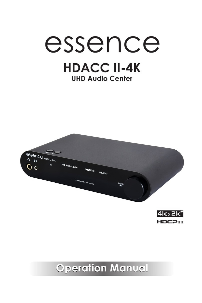 Essence HDACC II-4K Operation manual