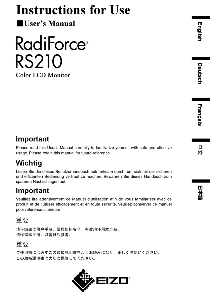 Eizo RadiForce RS210 User manual