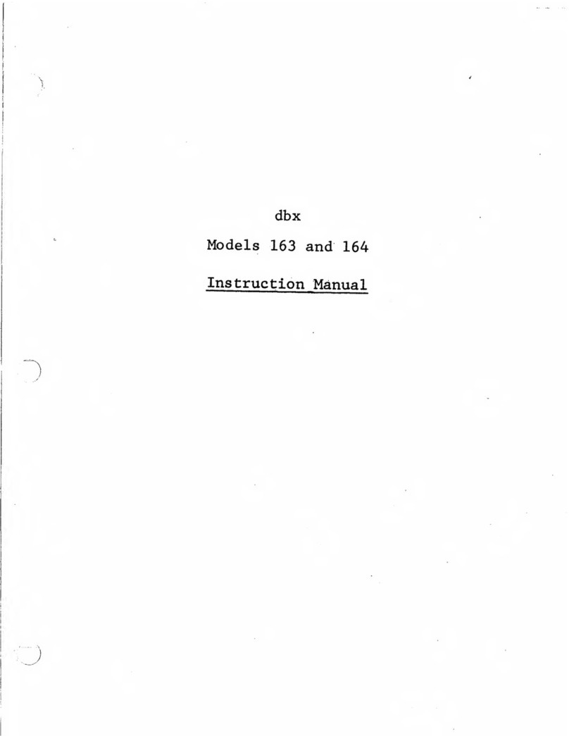dbx 163, 164 User manual