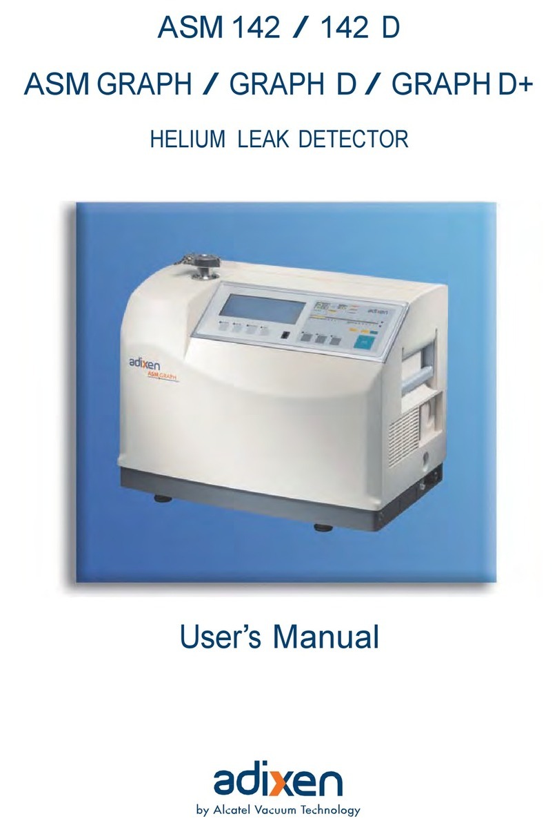 Adixen ASM 142 user manual
