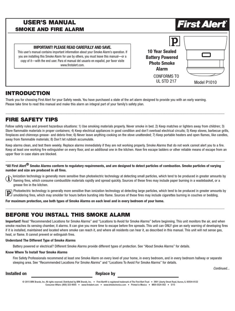 First Alert P1010 User manual
