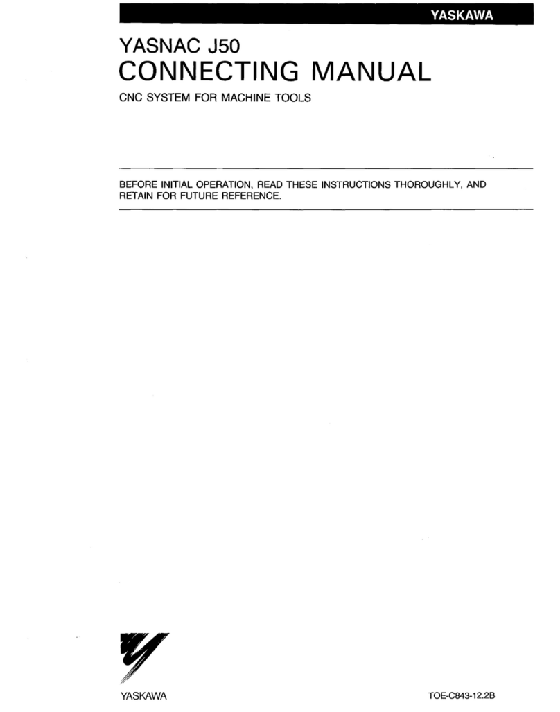 YASKAWA YASNAC J50 Quick start guide