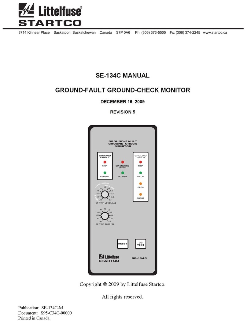 Littlefuse Startco SE-134C manual