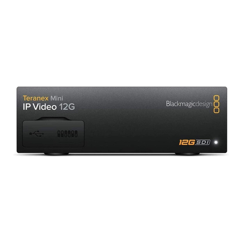 Blackmagicdesign Teranex Mini IP Video 12G Installation and operation manual