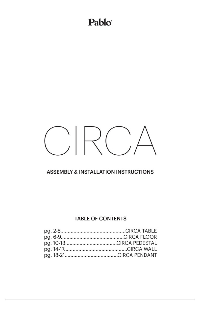 Pablo circa Assembly and installation instructions