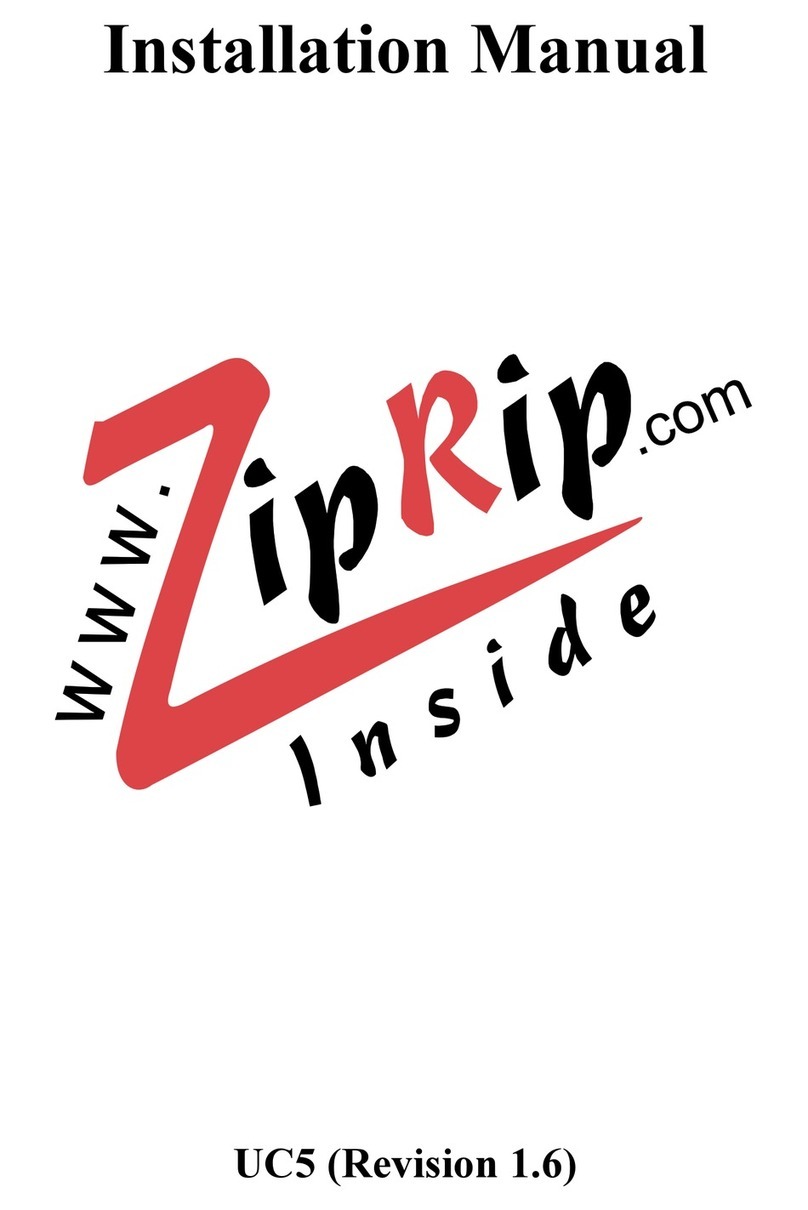 ZipRip UC5 installation manual