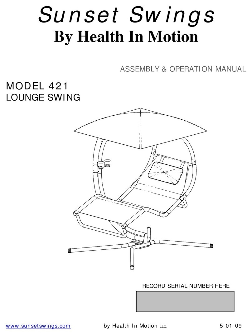 Health in motion 421 Assembly & operation manual