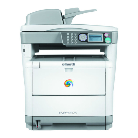 Olivetti d-Color MF1600 plus Installation and maintenance instructions