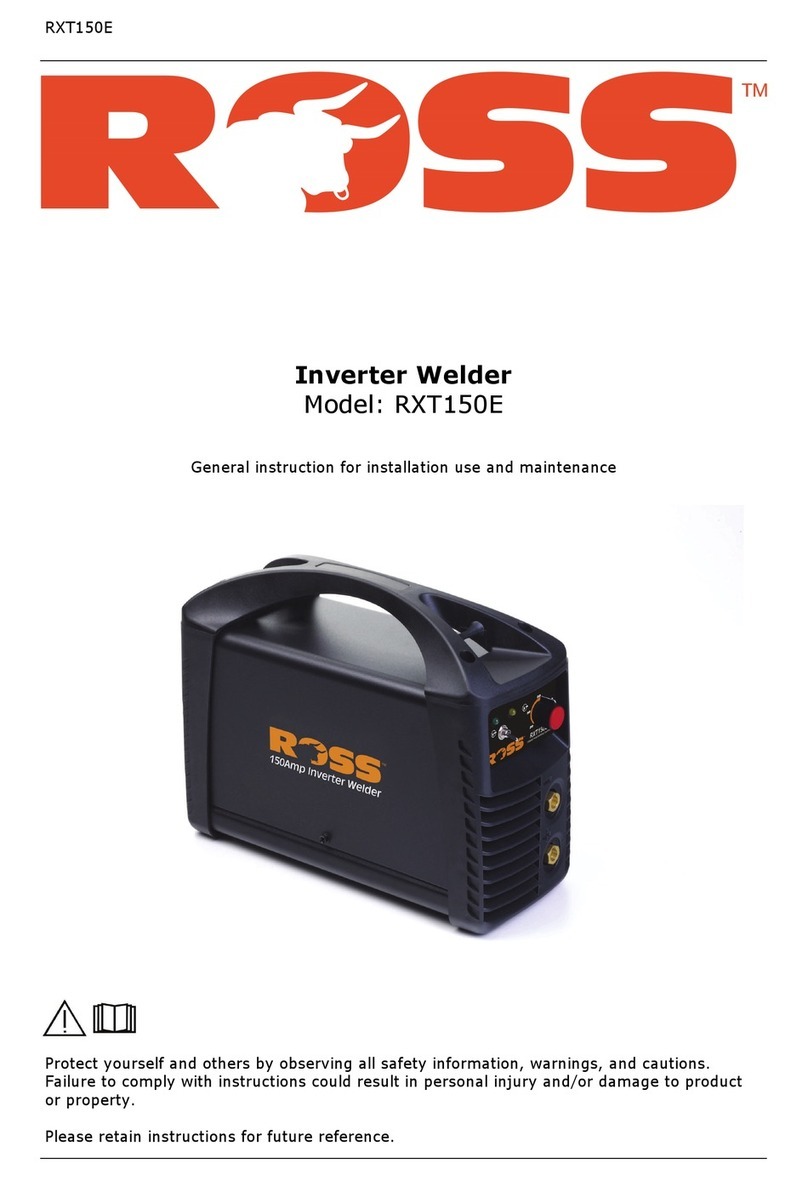 Ross RXT150E Instruction manual Ross RXT150E Instruction manual