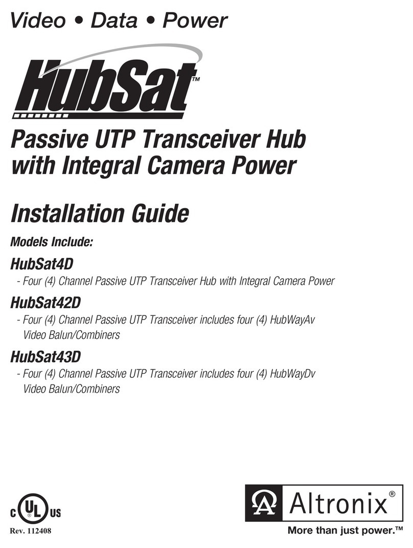 Altronix HubSat4D User manual