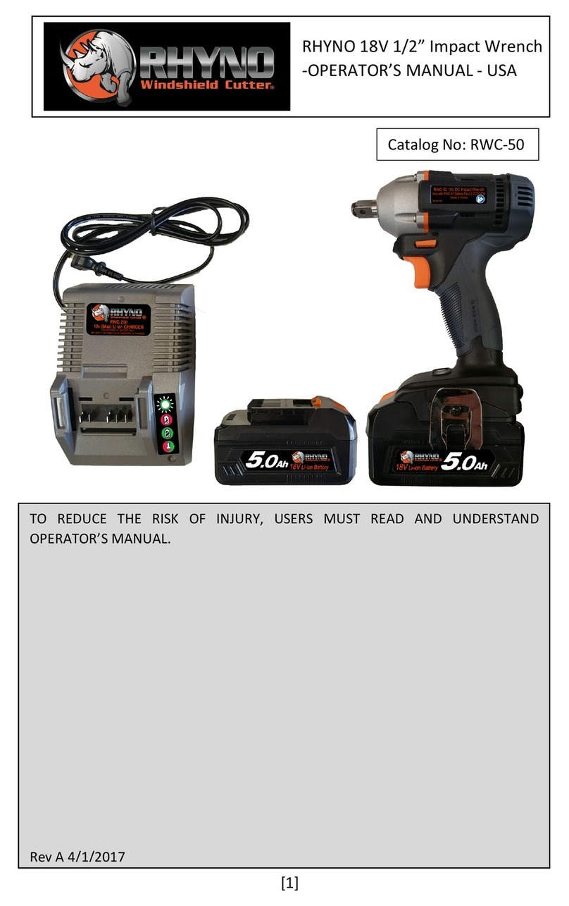 RHYNO RWC-50 Operator's manual