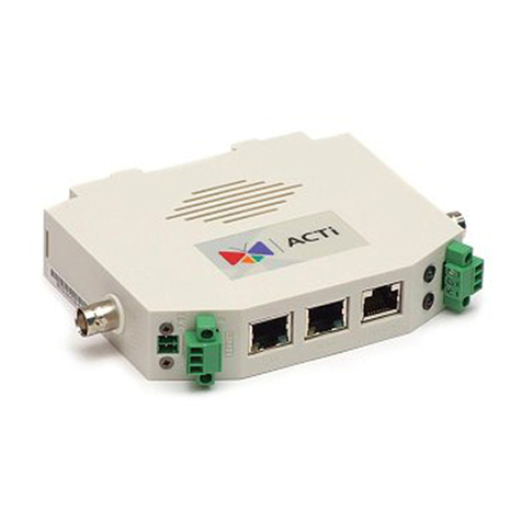 ACTi SED-2100R Quick installation guide
