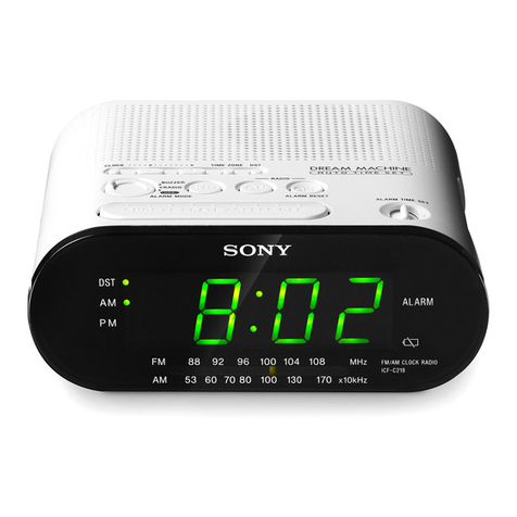 Sony Dream Machine ICF-C218 User manual