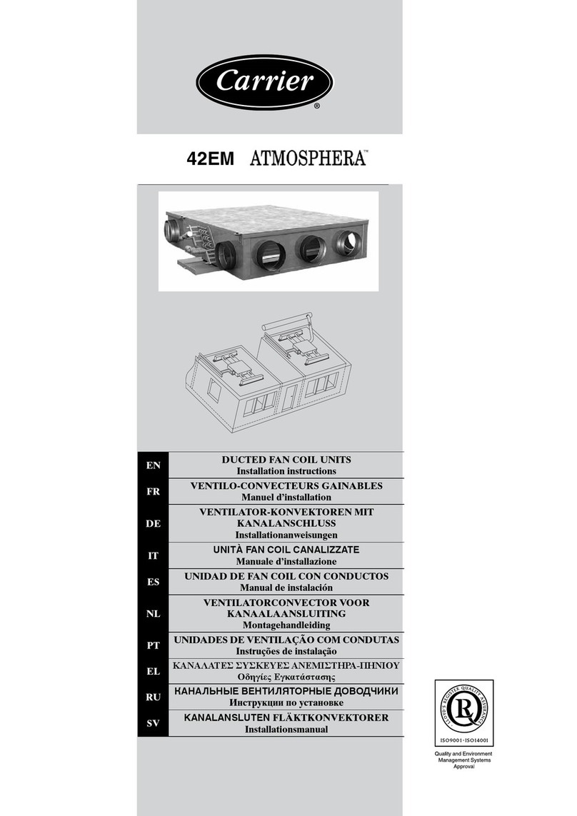 Carrier Atmosphera 42EM series installation instructions Carrier Atmosphera 42EM series installation instructions
