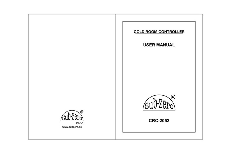Sub-Zero CRC-2052 User manual
