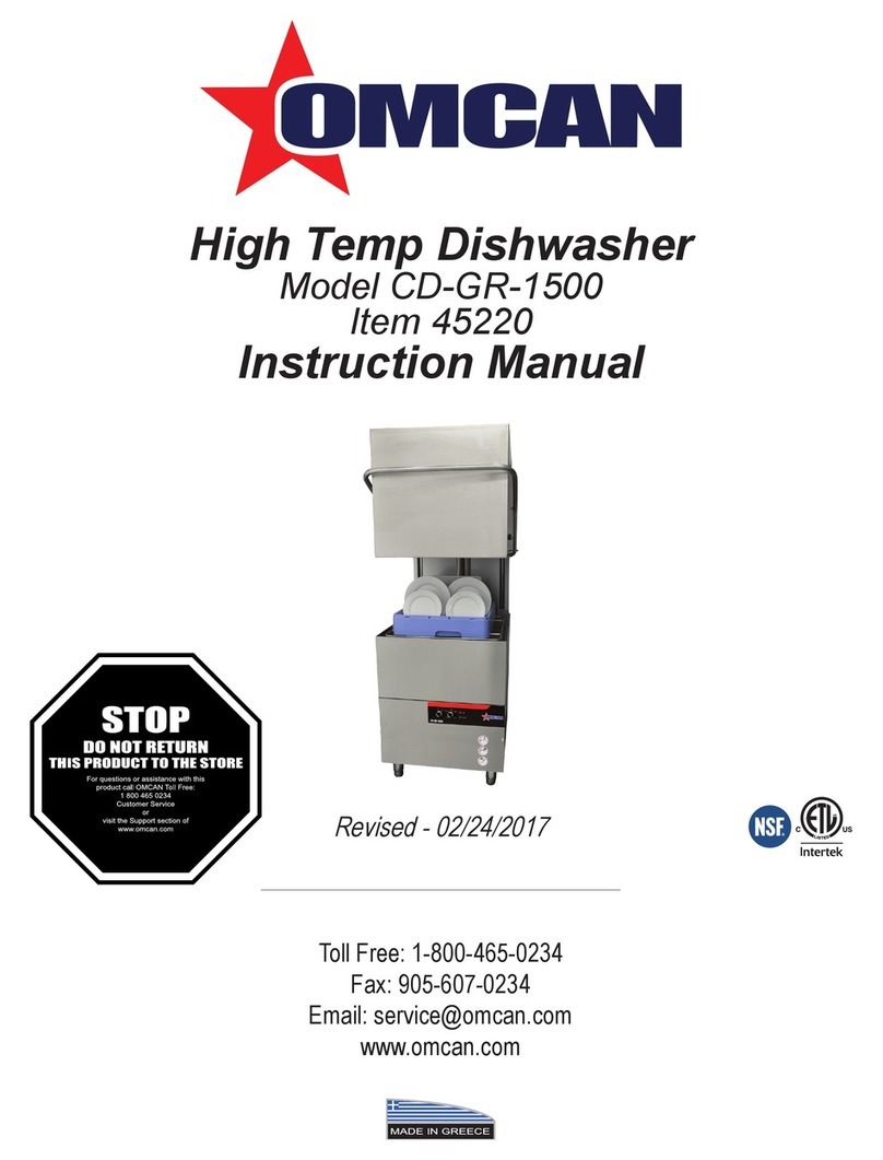 Omcan CD-GR-1500 instruction manual