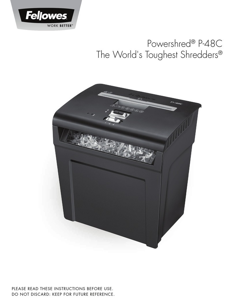 Fellowes POWERSHRED P-48C instructions