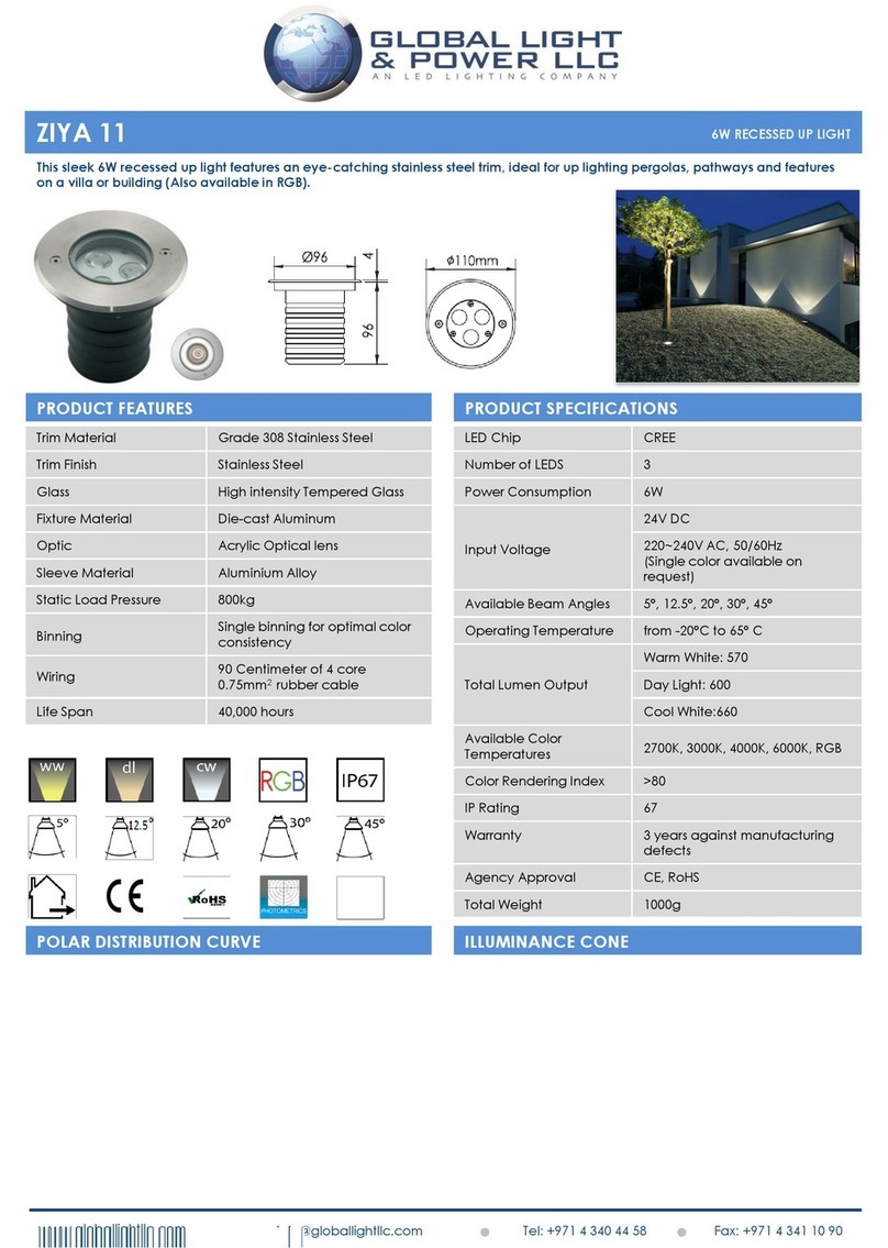 Global Light & Power LCC ZIYA 11 User manual
