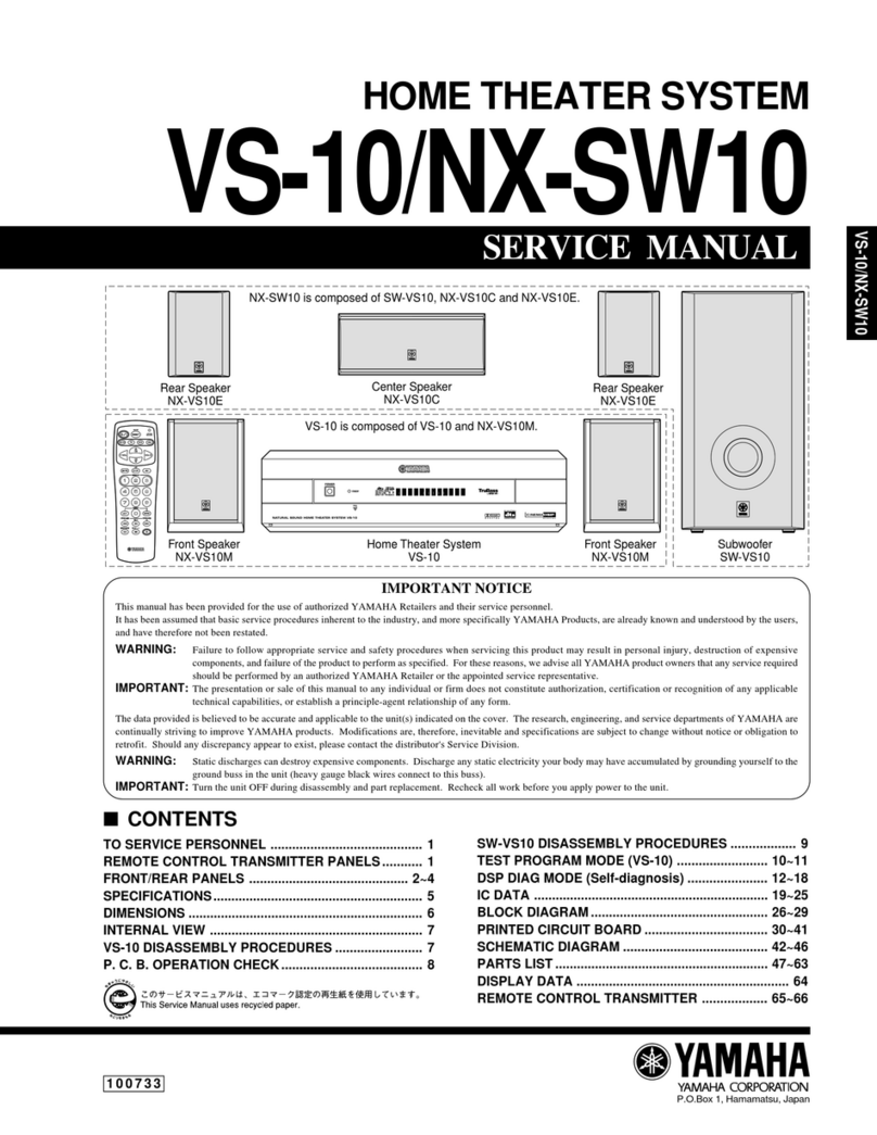 Yamaha VS-10 Service manual