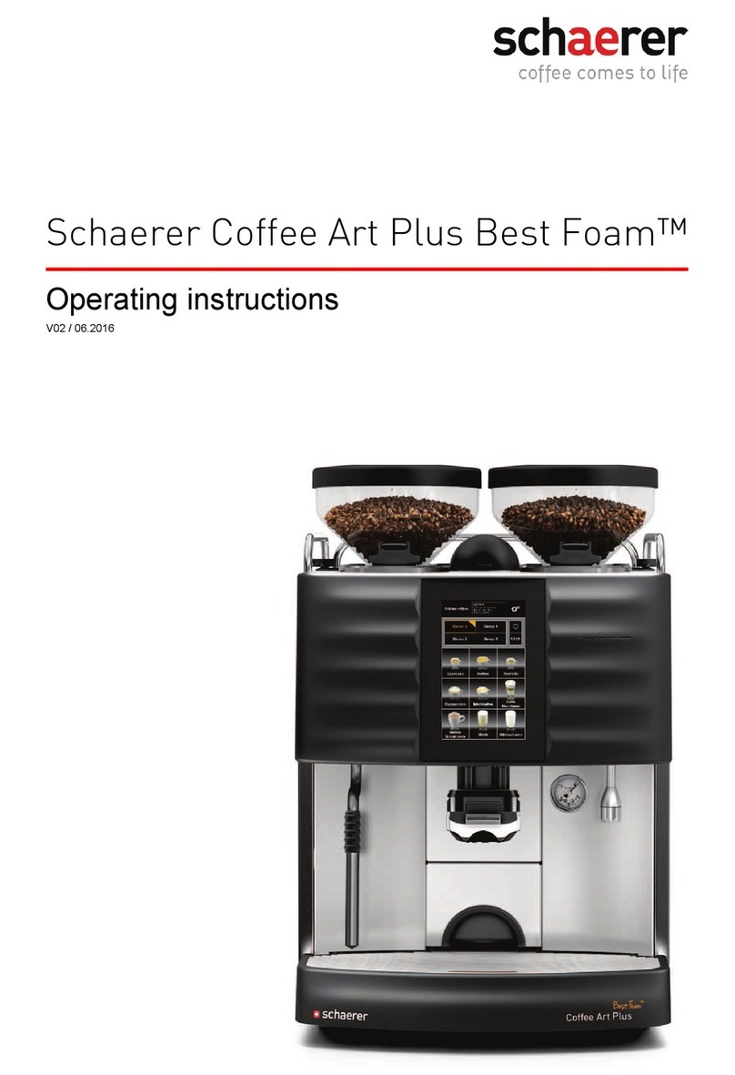 Schaerer Coffee Art Plus Best Foam operating instructions