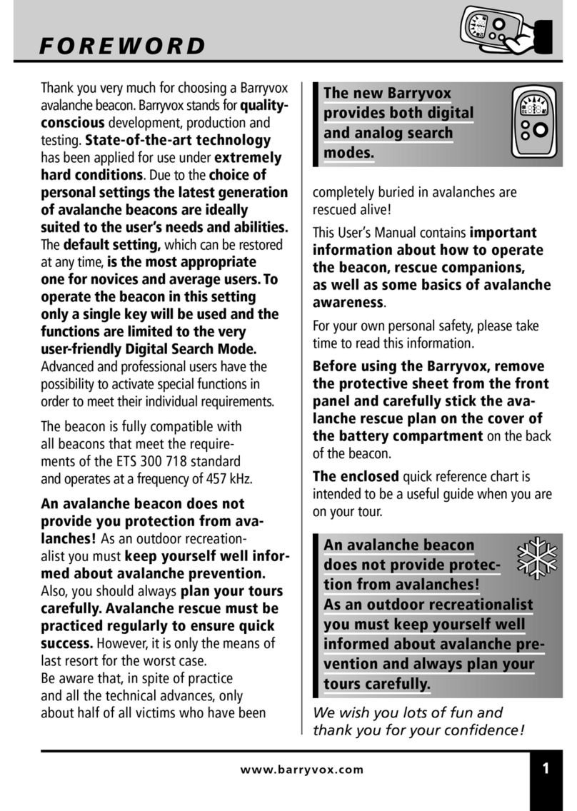 Mammut PULSE Barryvox user manual