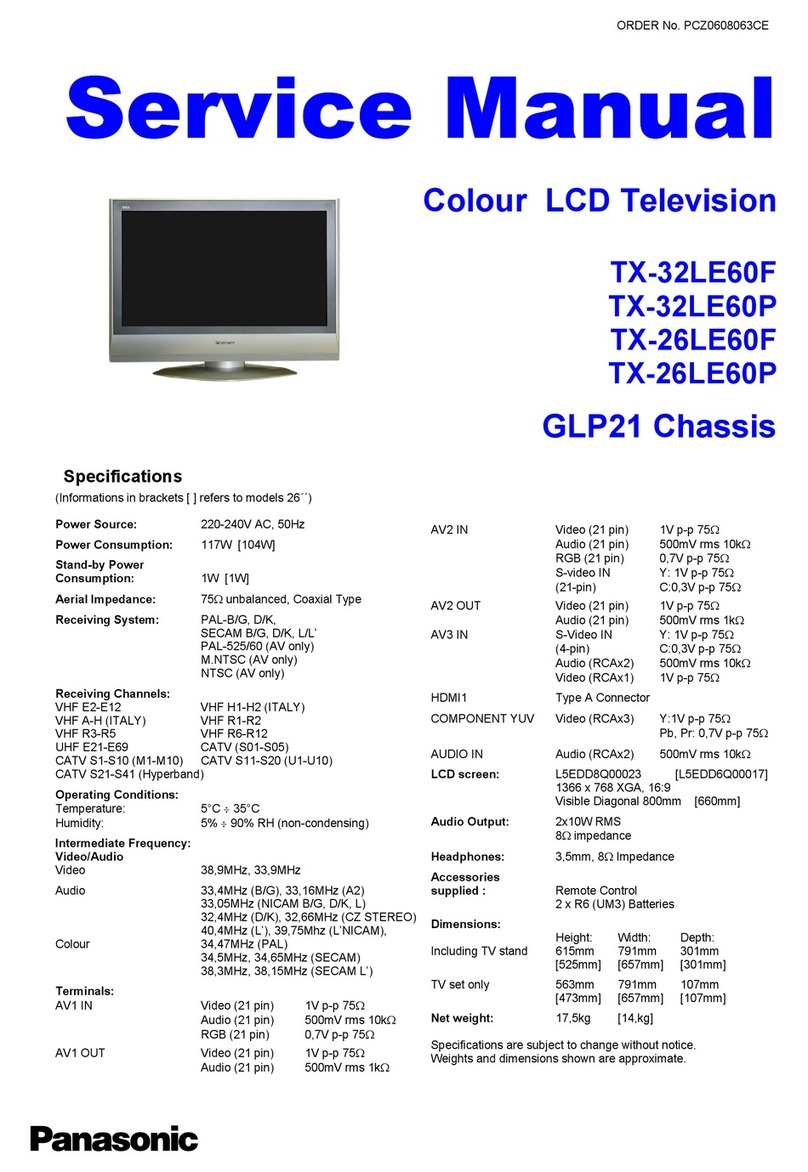 Panasonic TX-32LE60F User manual