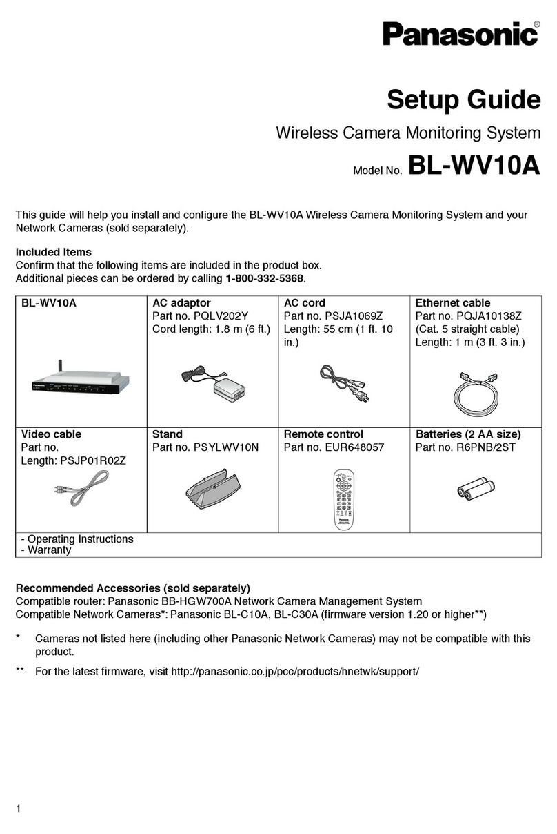 Panasonic BL-WV10A User manual Panasonic BL-WV10A User manual
