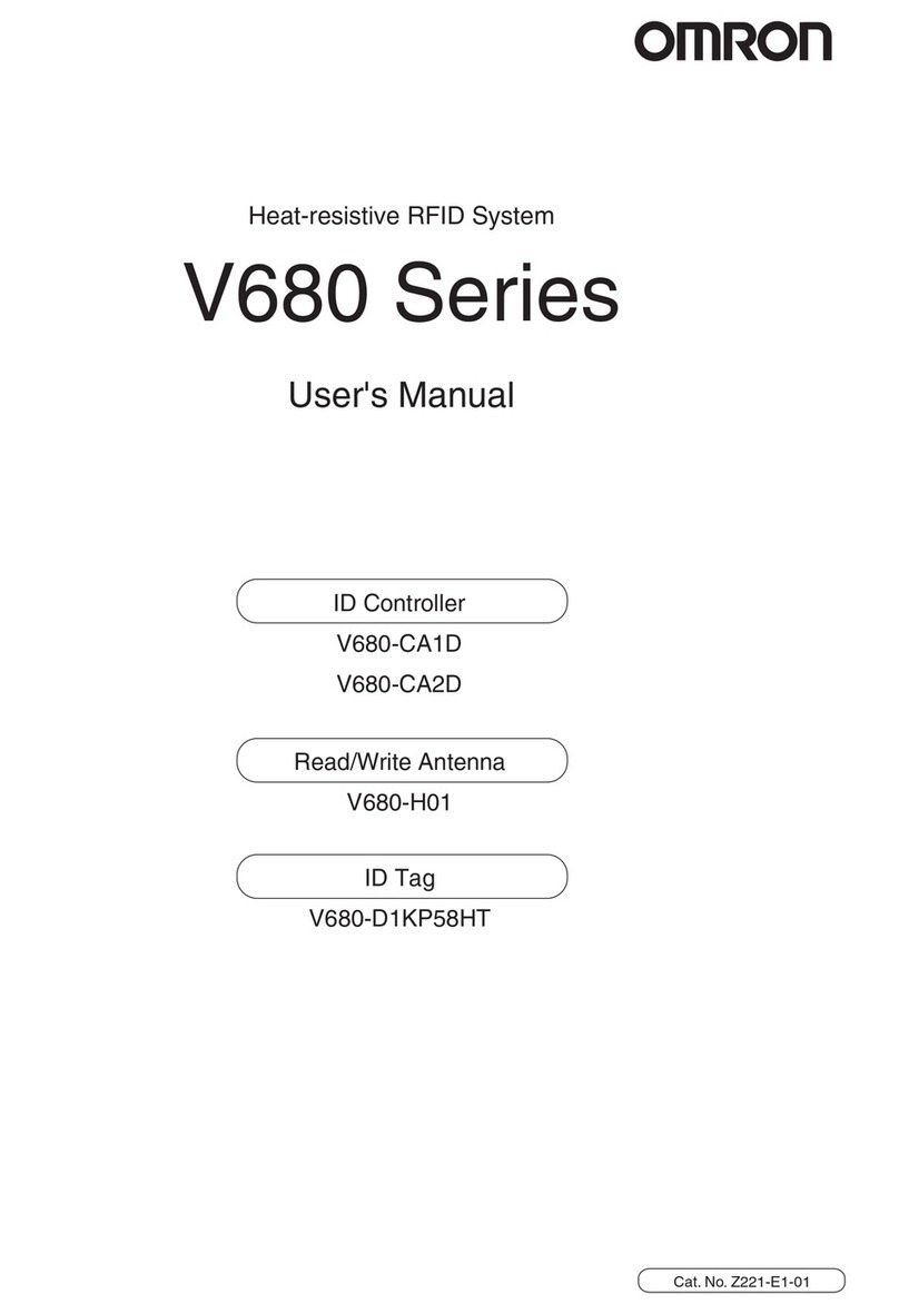 Omron V680-CA1D User manual Omron V680-CA1D User manual