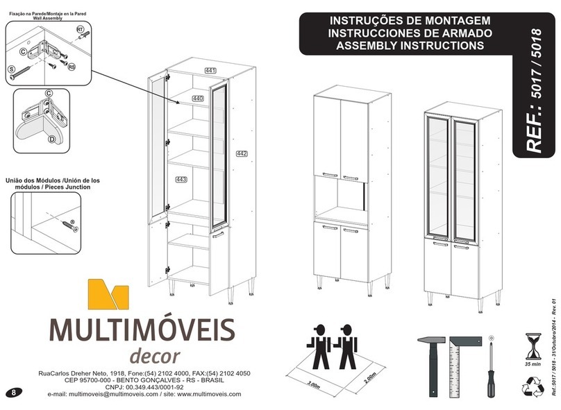 Multimoveis 5017 Assembly instructions