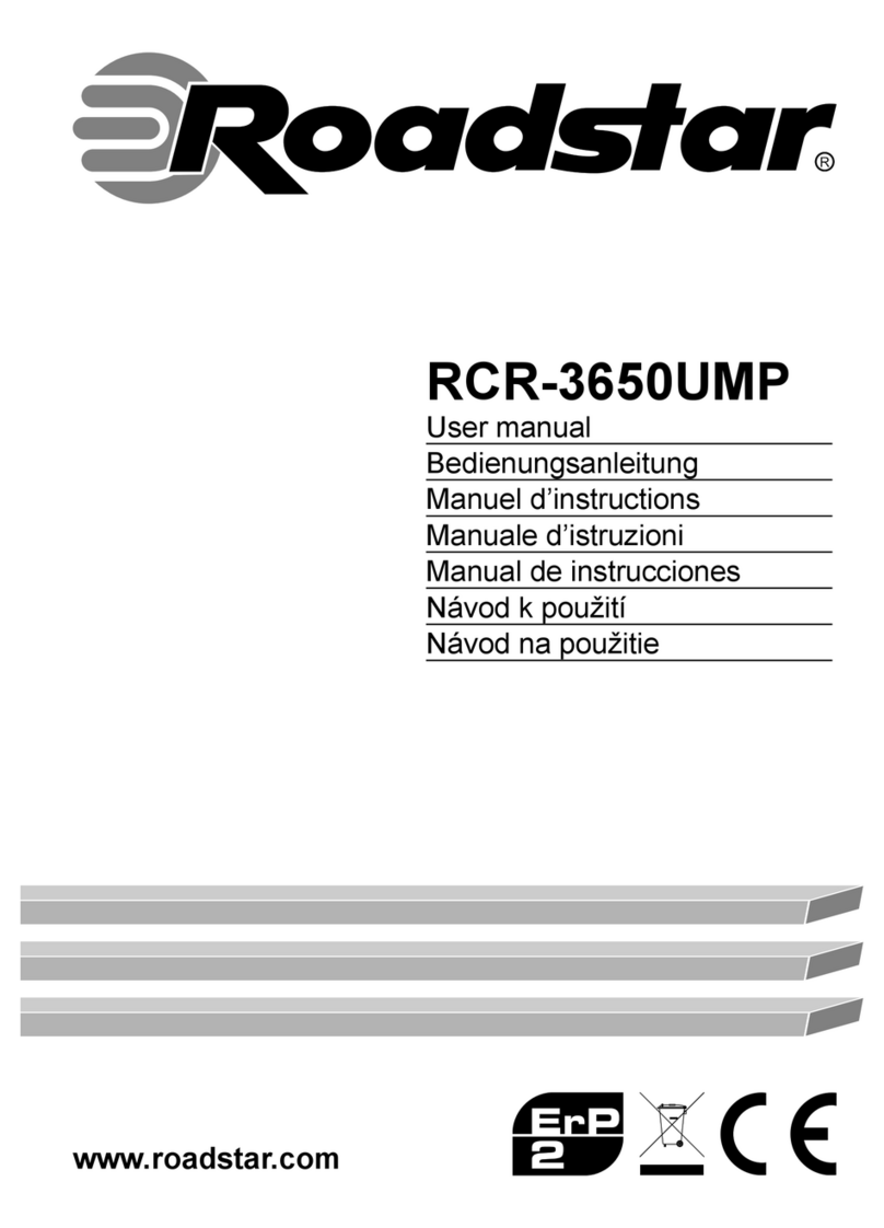 Roadstar RCR-3650UMP User manual