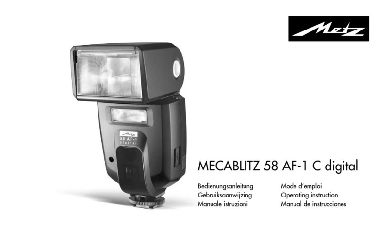 Metz MECABLITZ 58 AF-1 C digital Operating	 instruction