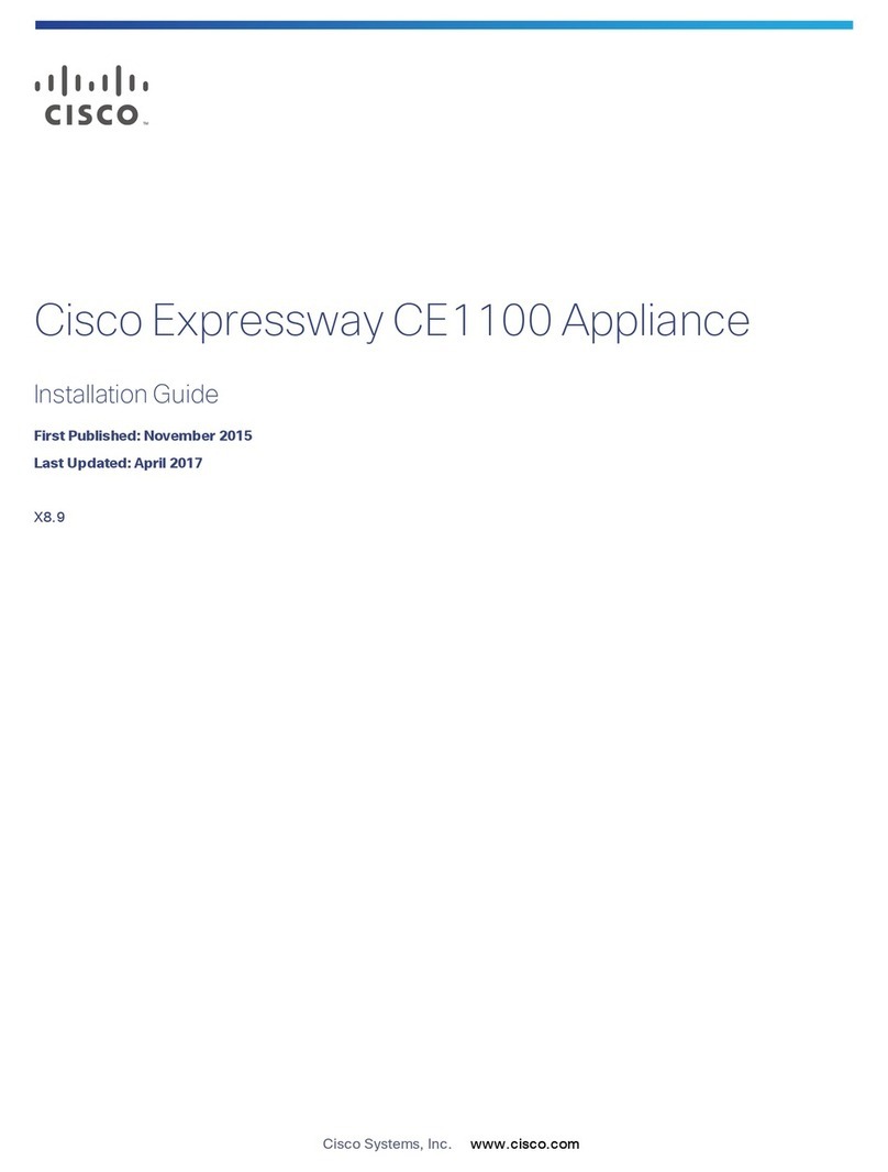 Cisco expressway ce1100 User manual