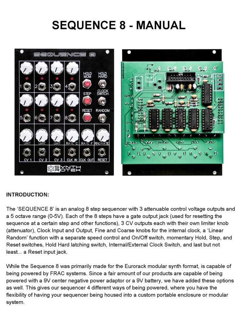 Synthrotek SEQUENCE 8 Manual list