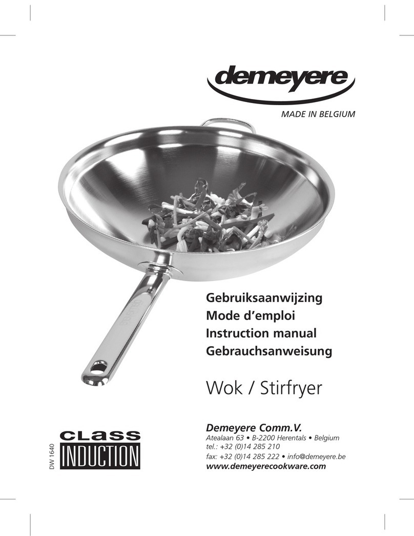 Demeyere DW 1640 instruction manual