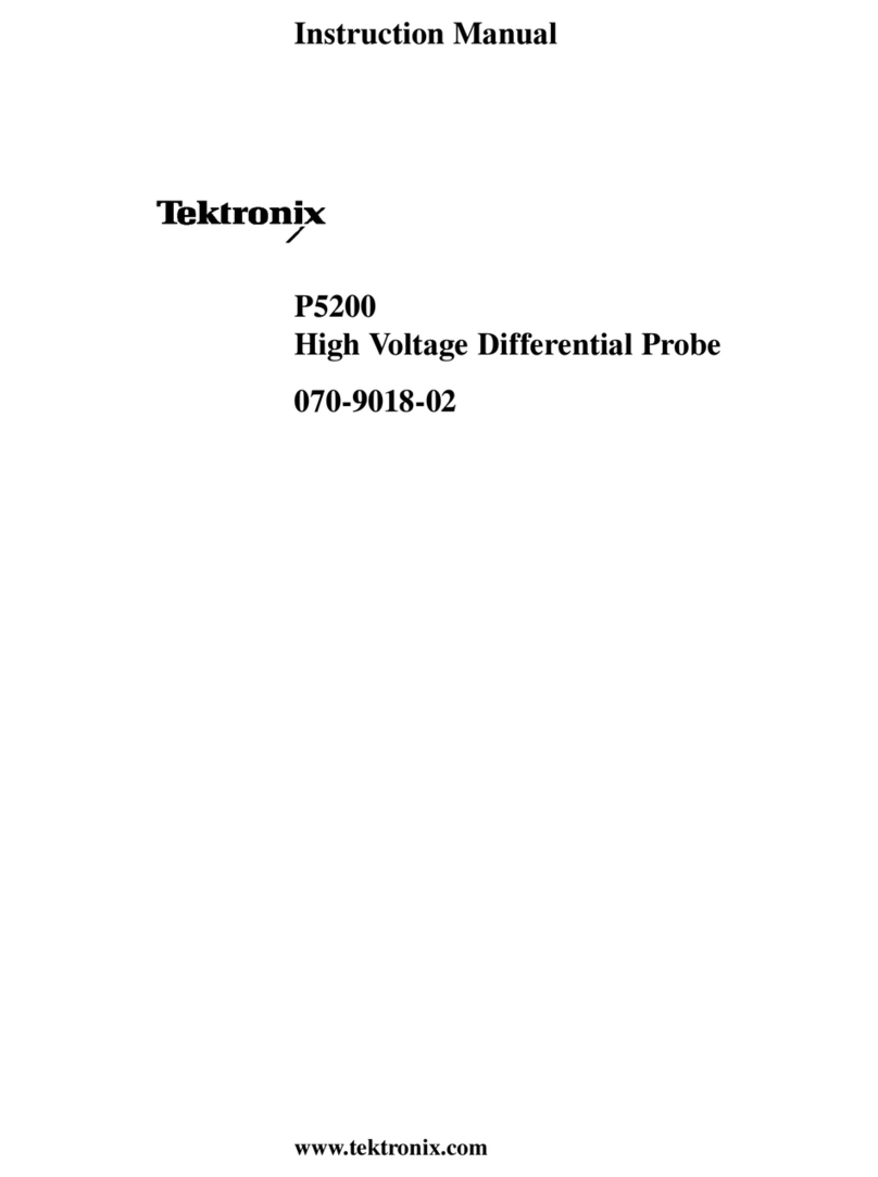 Tektronix P5200 instruction manual