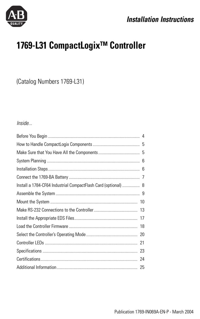 AB Quality 1769-L31 CompactLogix User manual