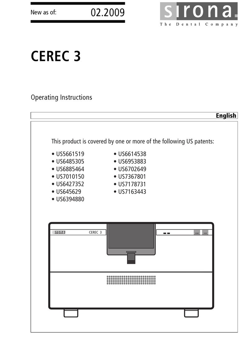 Sirona CEREC 3 User manual