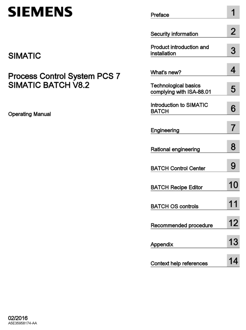 Siemens SIMATIC BATCH User manual