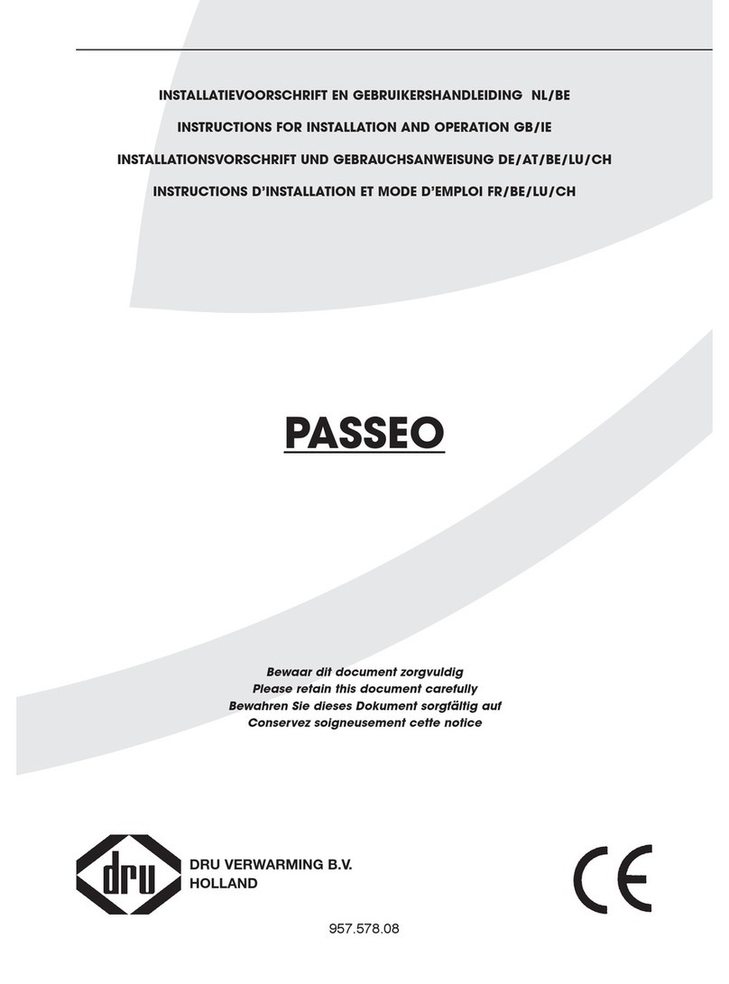 Dru PASSEO Instructions for installation and operation