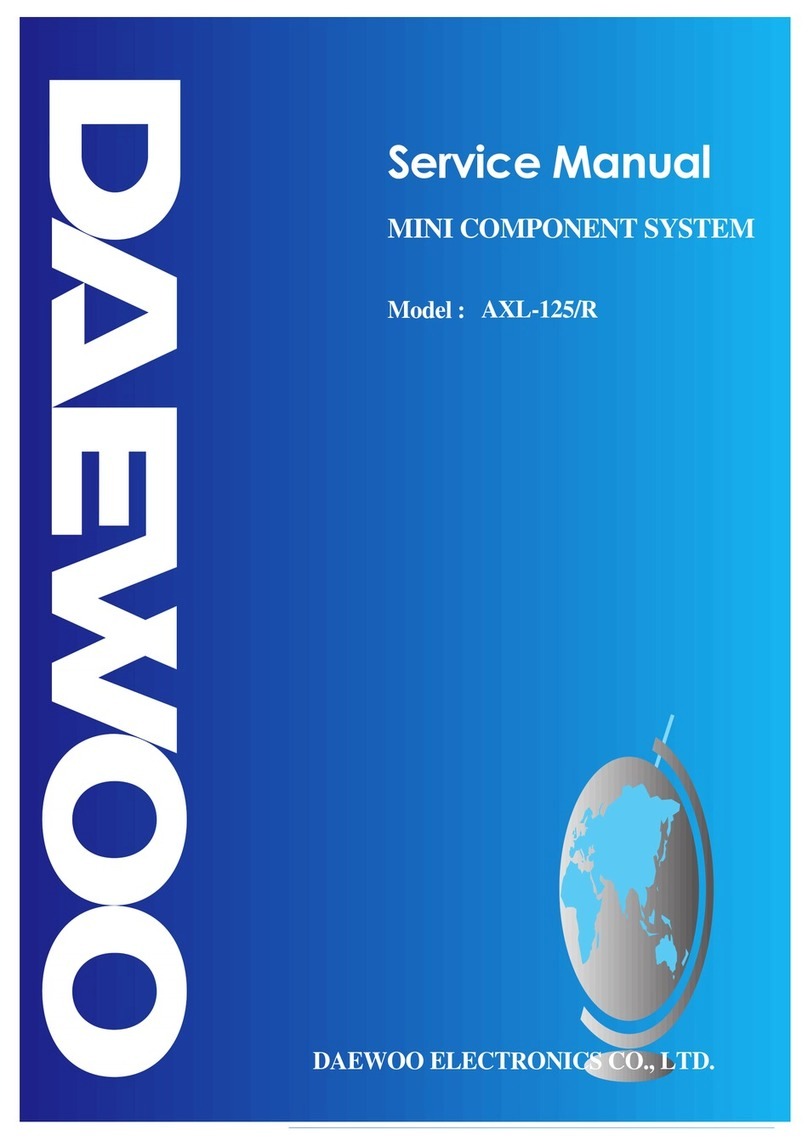 Daewoo AXL-125 User manual Daewoo AXL-125 User manual