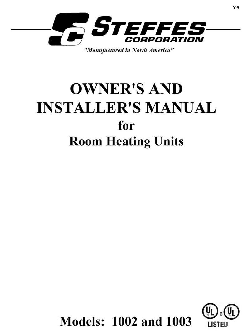 Steffes 1002 Owner's and installer's manual