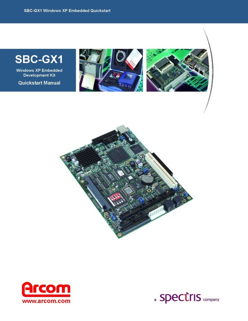 Arcom SBC-GX1 Quick start manual