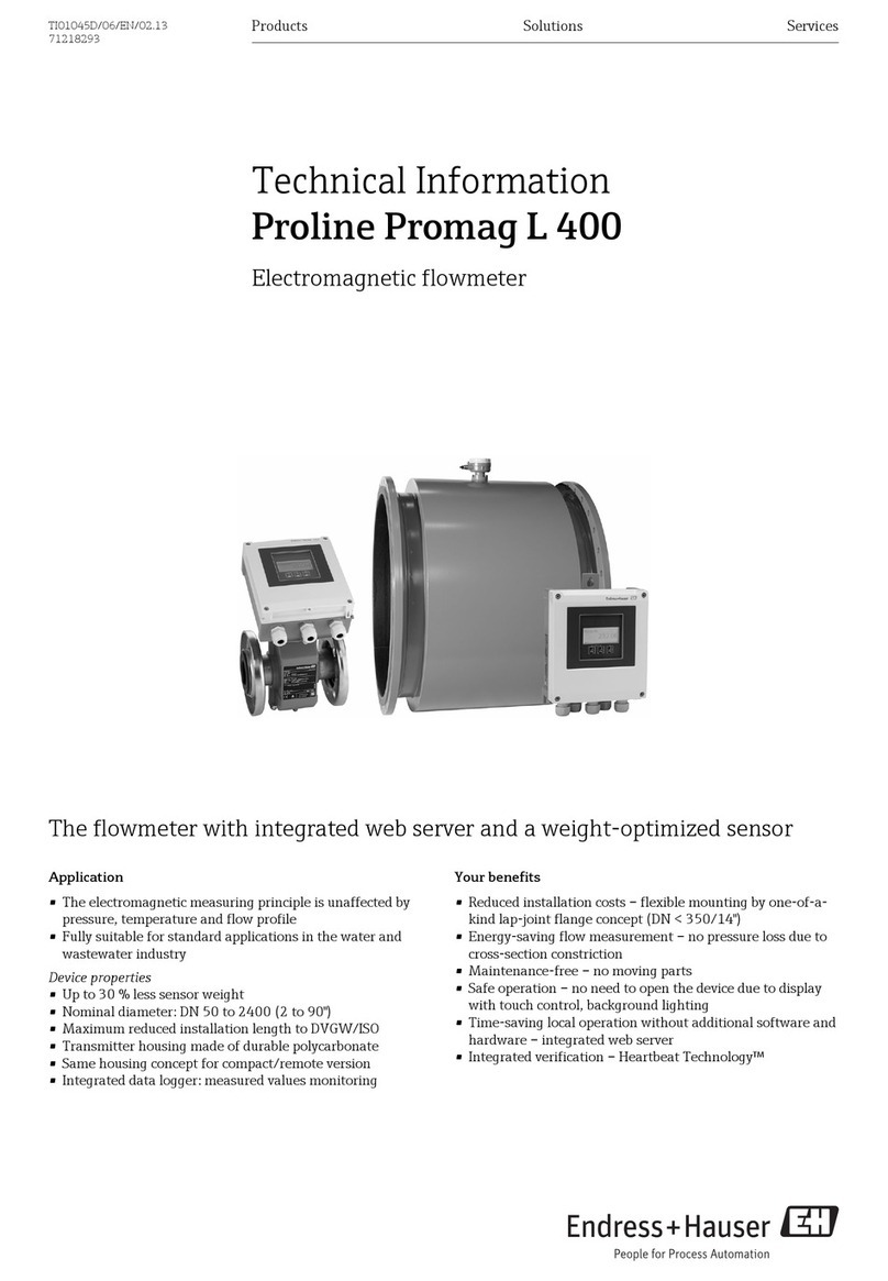 Proline Promag L 400 technical information