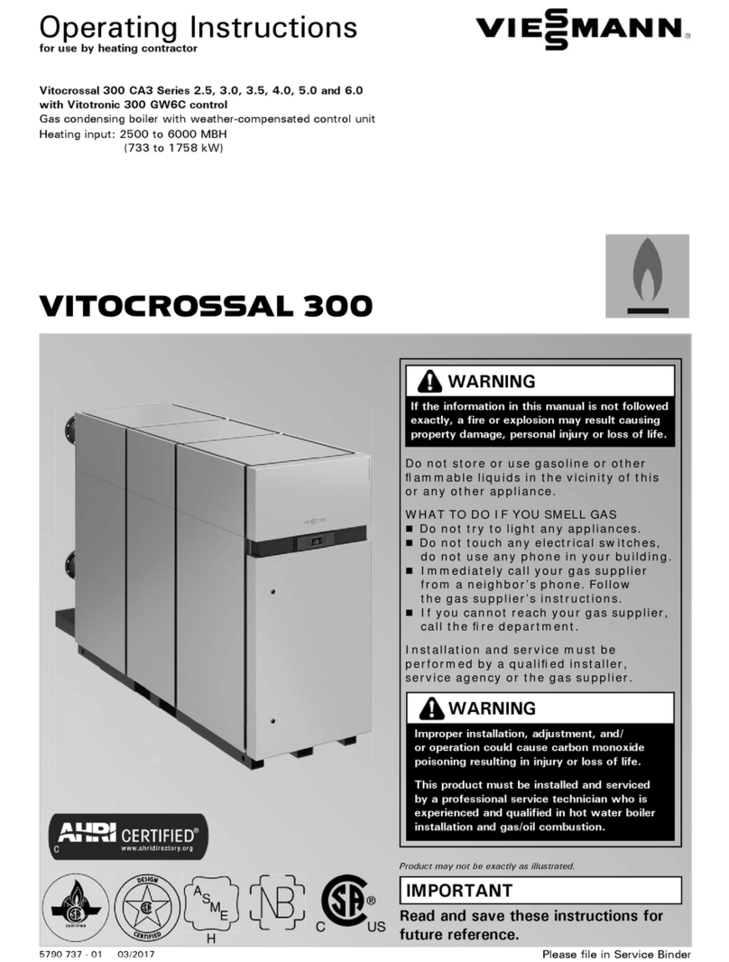 Viessmann VITOCROSSAL 300 operating instructions