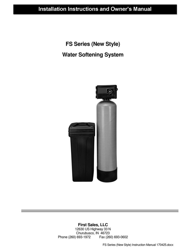 First Sales FS Series Installation instructions and owner's manual