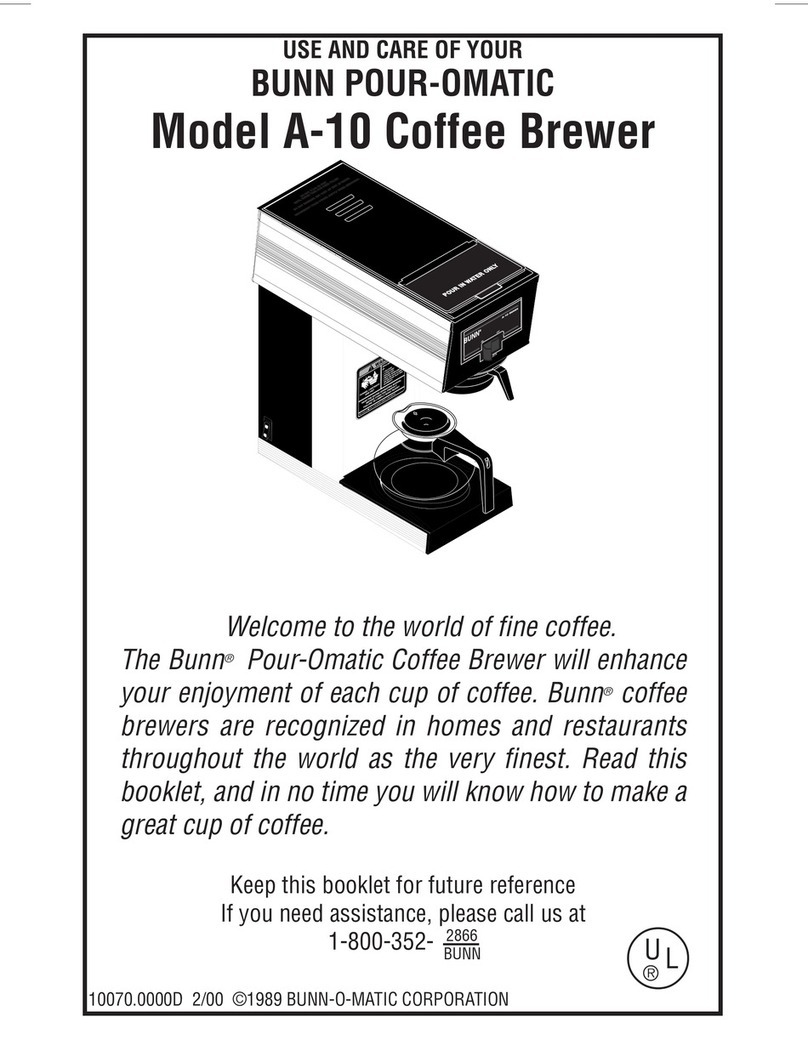Bunn A10 Automatic User manual