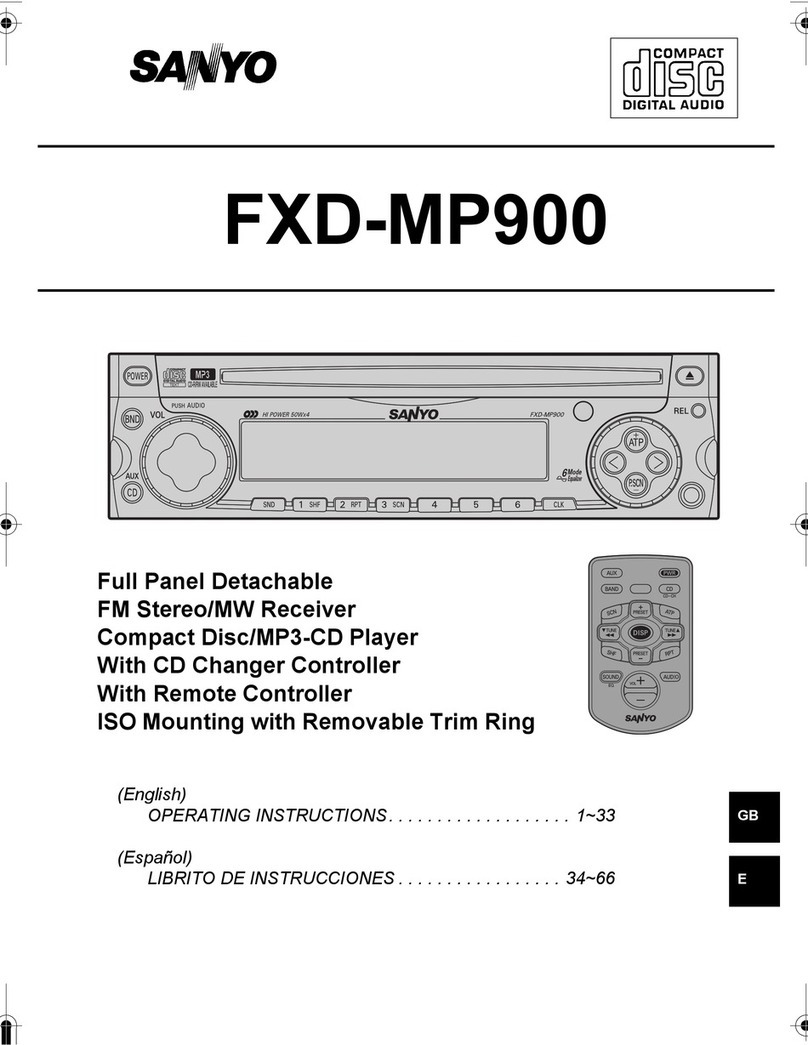 Sanyo FXD-MP900 User manual