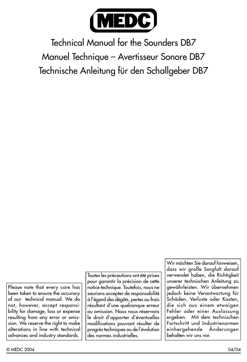 MEDC DB7 User manual