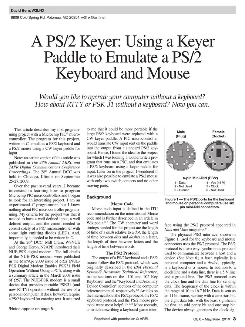 West Mountain Radio Keyer Paddle manual